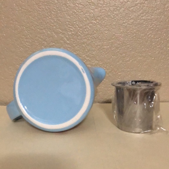 Alfred Kitchen Alfred Ceramic And Stainless Steel Teapot 2 Oz 59 Ml